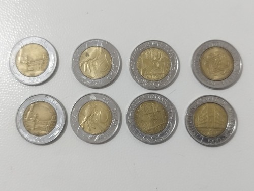 Lotto monete lire 500 italia - 8,