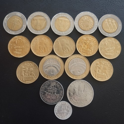 San marino lotto monete - san, 17