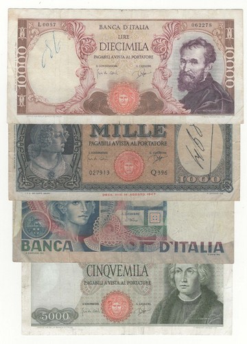 Lotto 5000 lire colombo - x4,