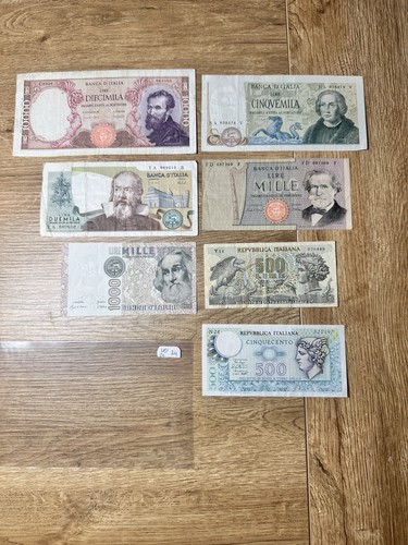 Lotto banconote lire - banconote,