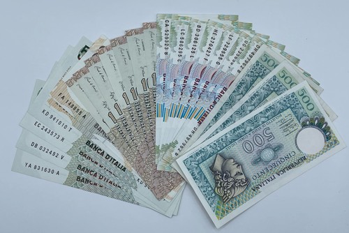 Lotto banconote italiane - banconote, lire