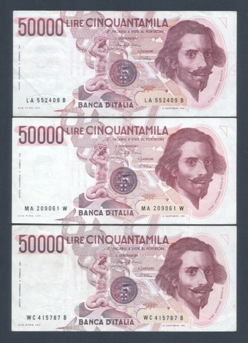 Lotto 50000 lire - 3, bernini