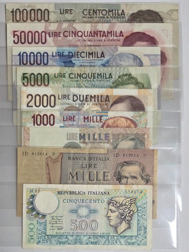 Lotto banconote lire - lotto, 9