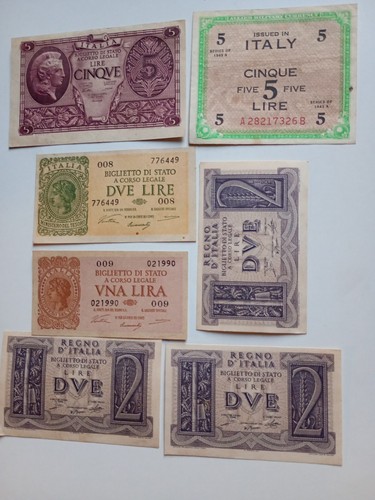 Lotto lire cartamoneta - lotto,