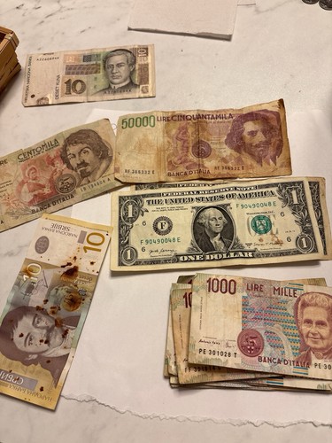 Lotto banconote monete lire - lotto, monete: