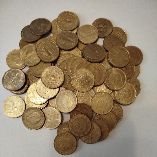 Lotto monete 200 lire - da,