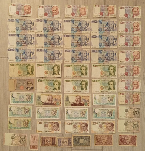 Lotto pezzi lire 10000 5000 - pezzi,