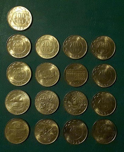 Lotto monete 200 lire - monete,