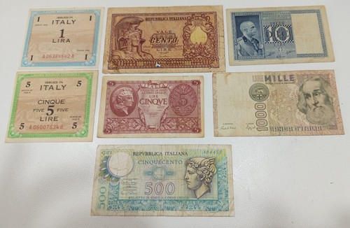 Lotto banconote italia lire - lotto, am-lire