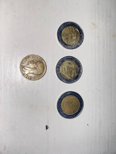 Lotto monete italiane 500 lire