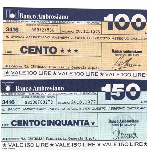 Mini assegni banco - mini,