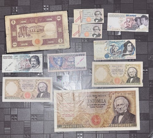 Lotto banconote - di, 10