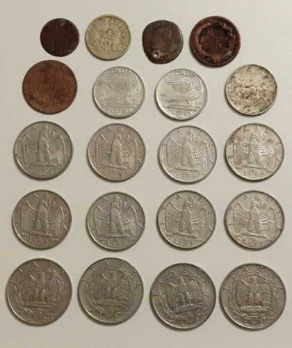 Lotto monete regno italia - monete, 1
