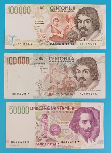 Lotto banconote 100 mila - lotto,