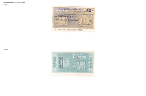 Mini assegni banca popolare - mini,