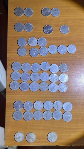 Lotto monete lire delfino - 50,