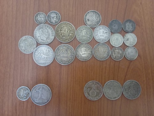 Lotto monete argento - :, lire